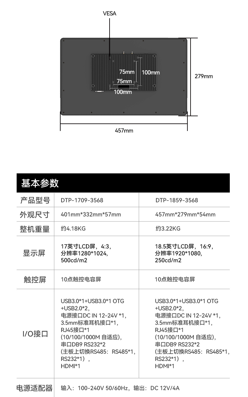 18.5英寸工業(yè)平板電腦,高清顯示觸摸工控一體機(jī),DTP-1859-3568.jpg