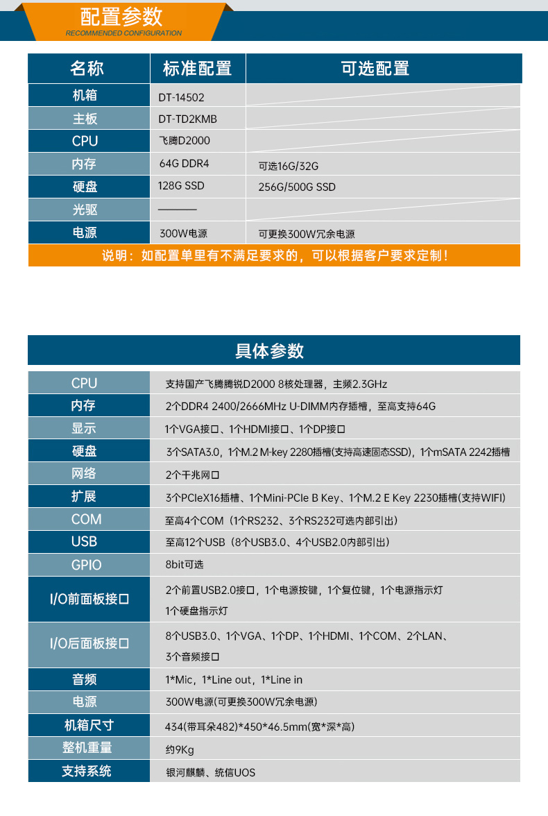 東田國(guó)產(chǎn)化工控機(jī)主機(jī),信息安全工業(yè)電腦主機(jī),DT-14502-TD2KMB.jpg